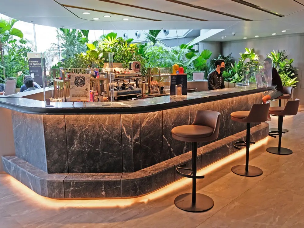 Citi Wealth Hub lounge