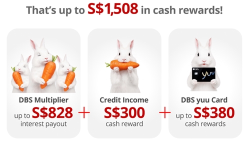Earn 2.50% p.a. with DBS Multiplier