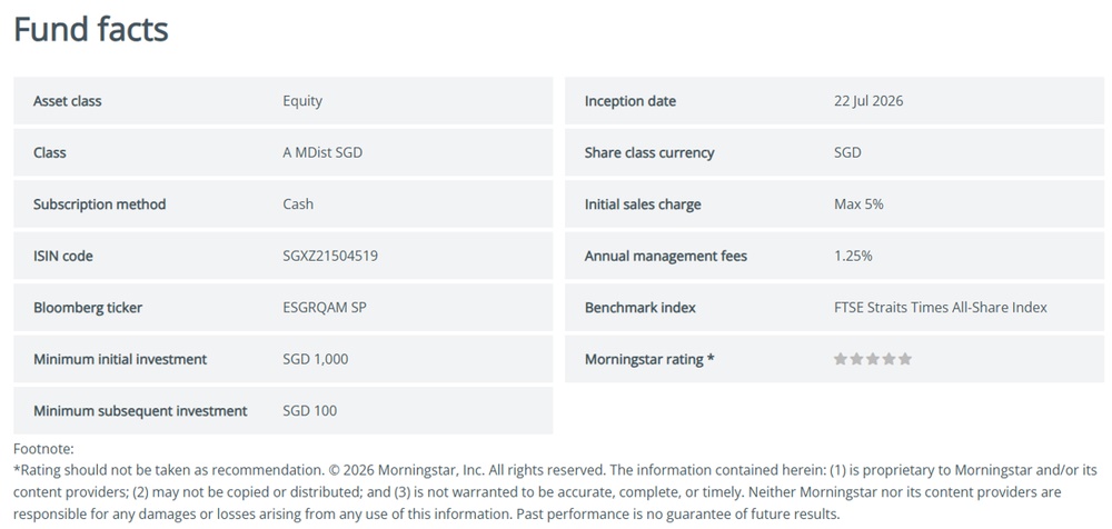 Eastspring Investments Unit Trusts - Key Fund Facts At A Glance