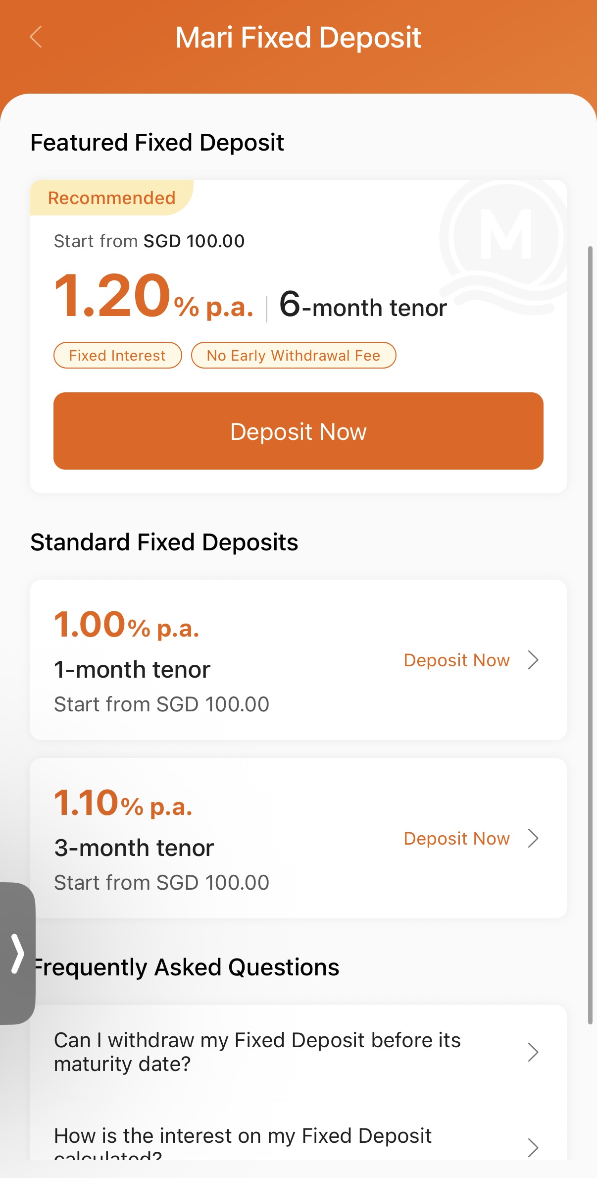 MariBank fixed deposit 2 January 2026