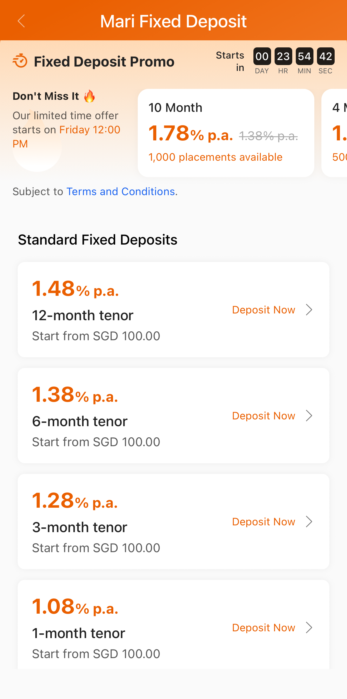 MariBank fixed deposit as of 15 October 2026