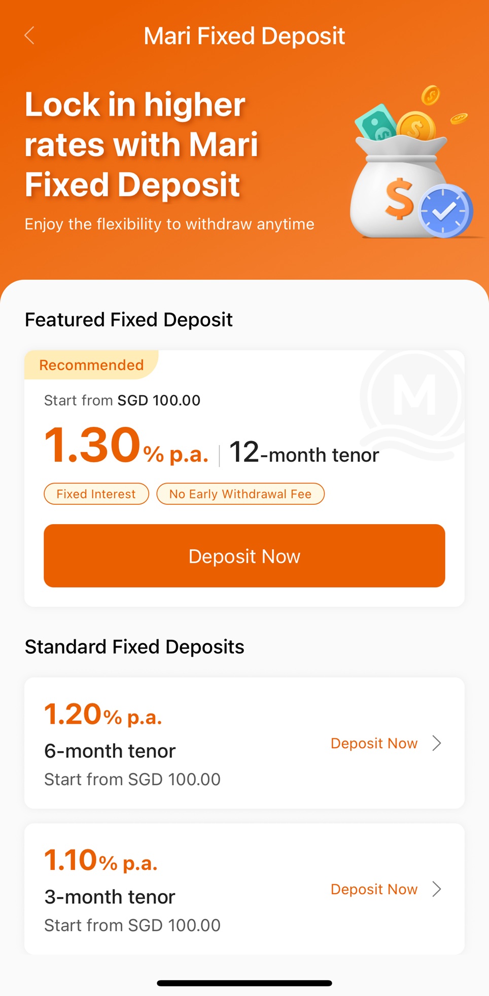 MariBank fixed deposit rate June 2026