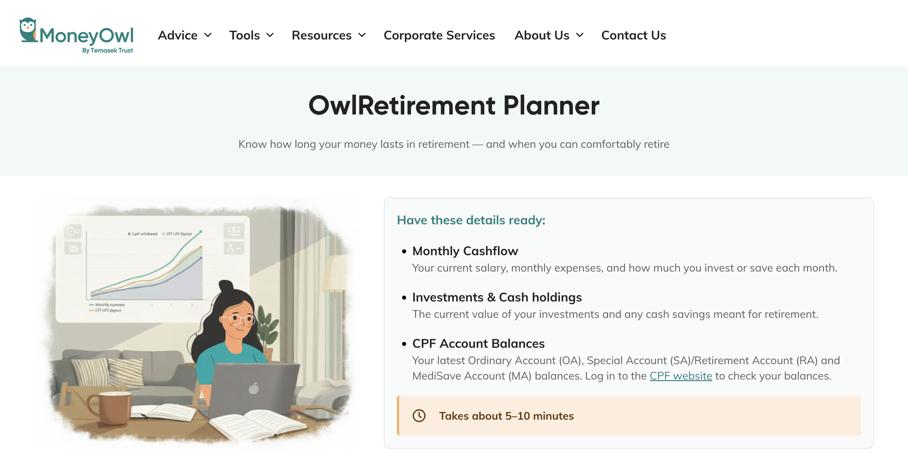 MoneyOwl Retirement Planner