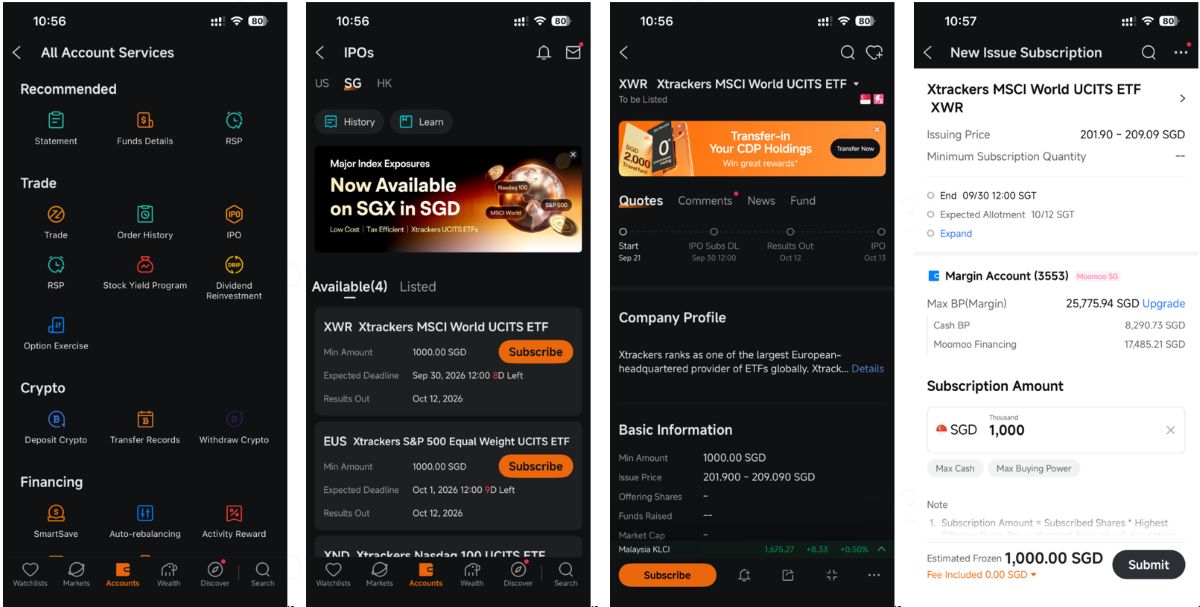 Moomoo Enables Easy Xtrackers ETF Subscriptions