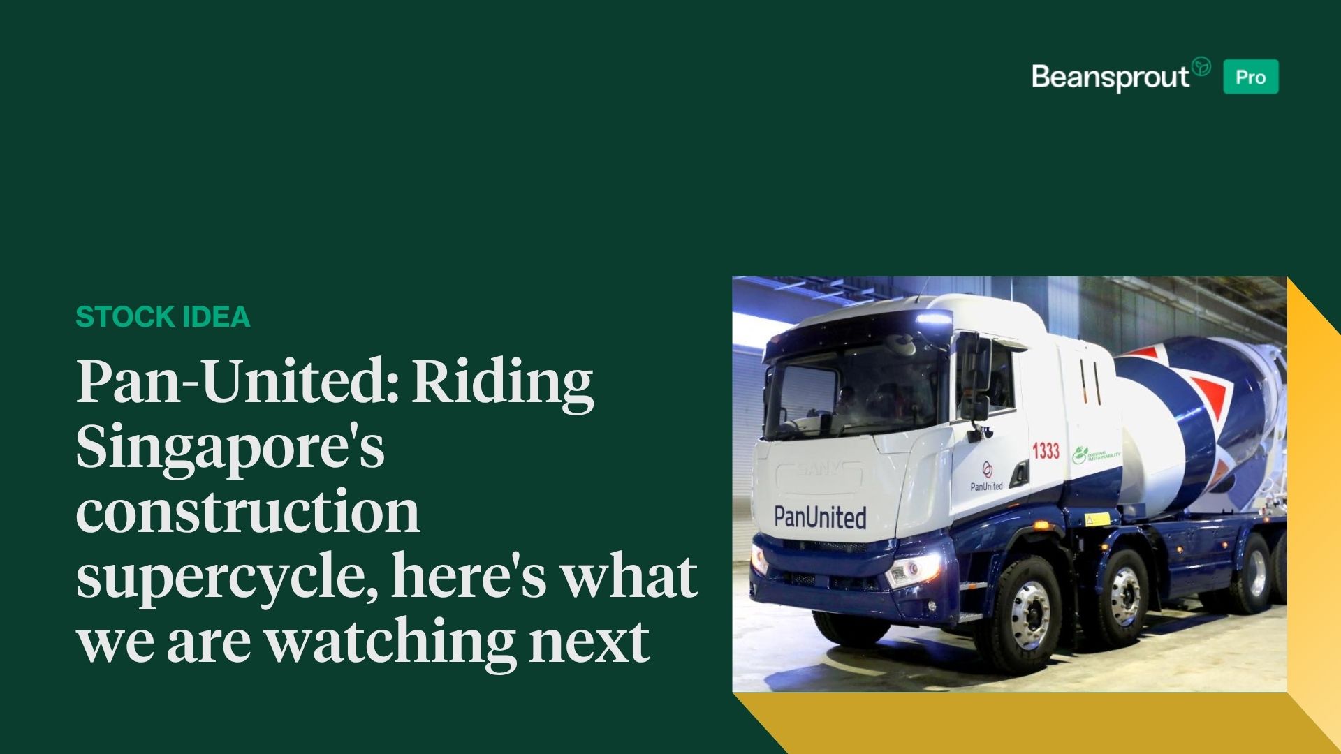 Pan-United Corporation: Riding Singapore's construction supercycle, here's what we are watching next