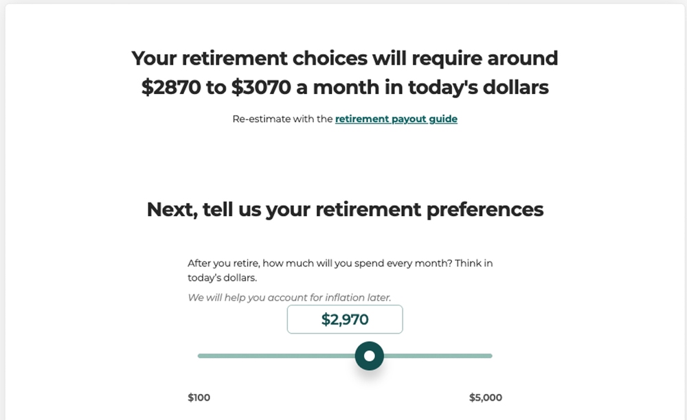 Retirement Spending Preferences and Monthly Budget