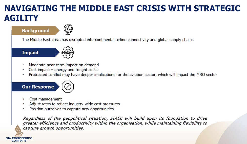 SIA Engineering Navigates Middle East Crisis
