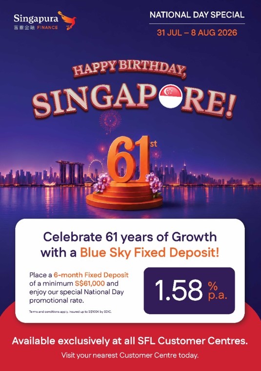 Singapura Finance SG61 FD Promo