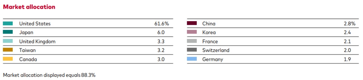 VWRA ETF market allocation