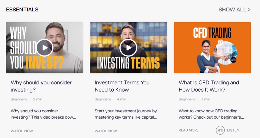eToro Academy Guides New Investors