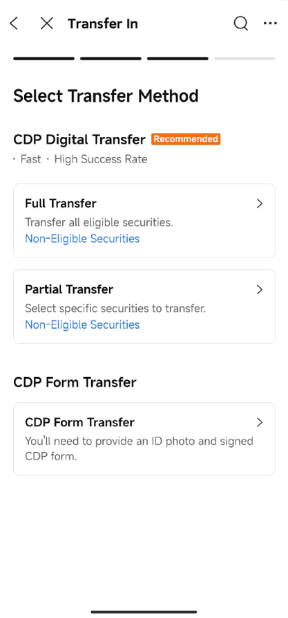 Moomoo app Offers Easy Transfer Options
