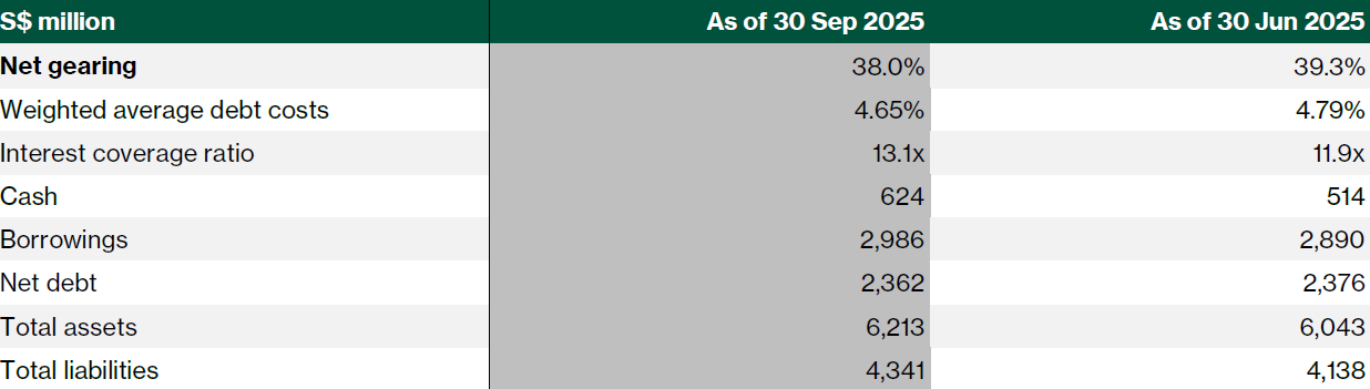 KIT balance sheet summary