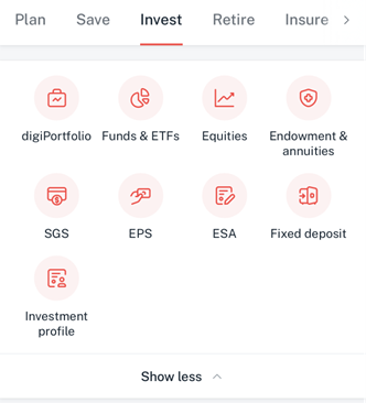 DBS digiWealth - Link and View Your Investments