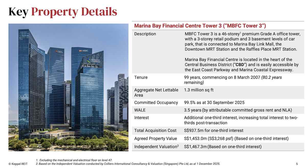 keppel reit mbfc tower 3