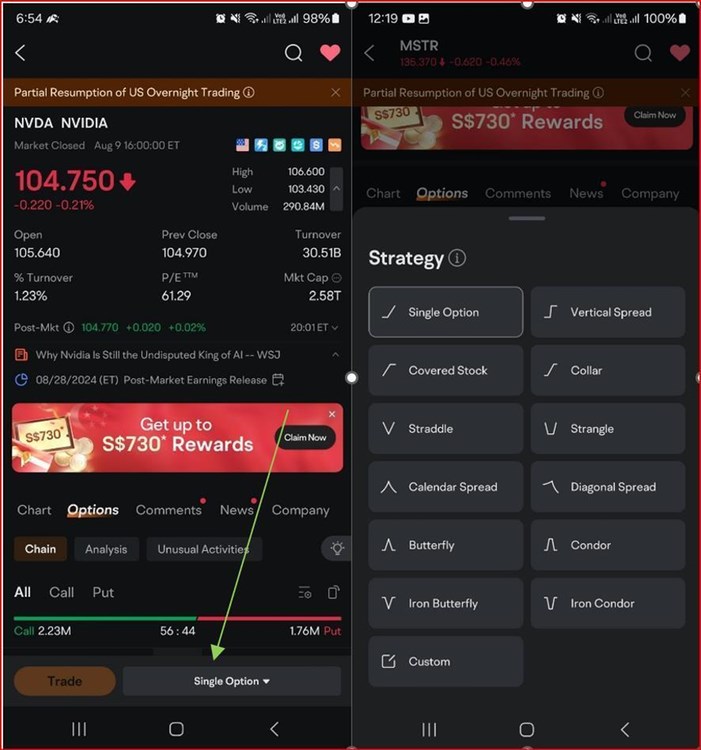 moomoo Options Strategy Selection Interface.jpg