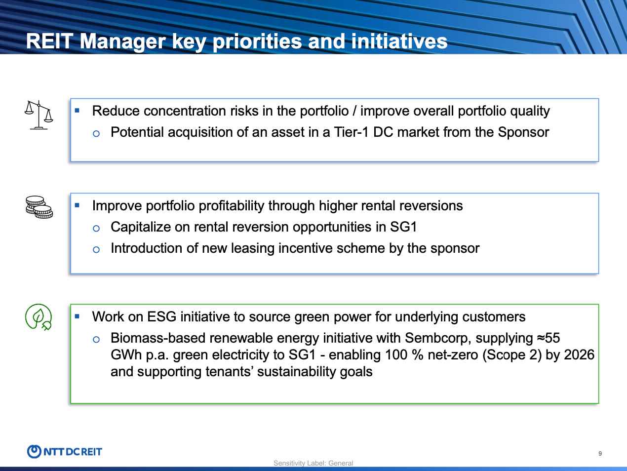 ntt dc reit key initiatives 2026