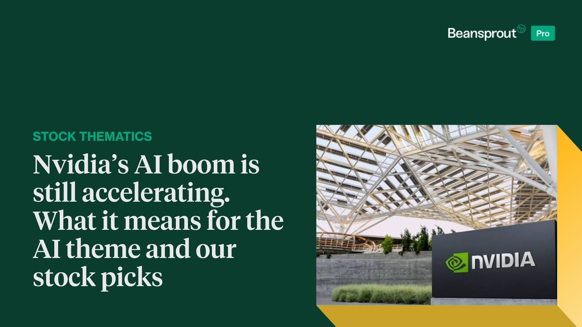 Nvidia’s AI boom is still accelerating. What it means for the AI theme and our stock picks.